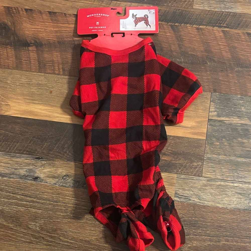 NWT Wondershop Buffalo Check Dog Pajamas